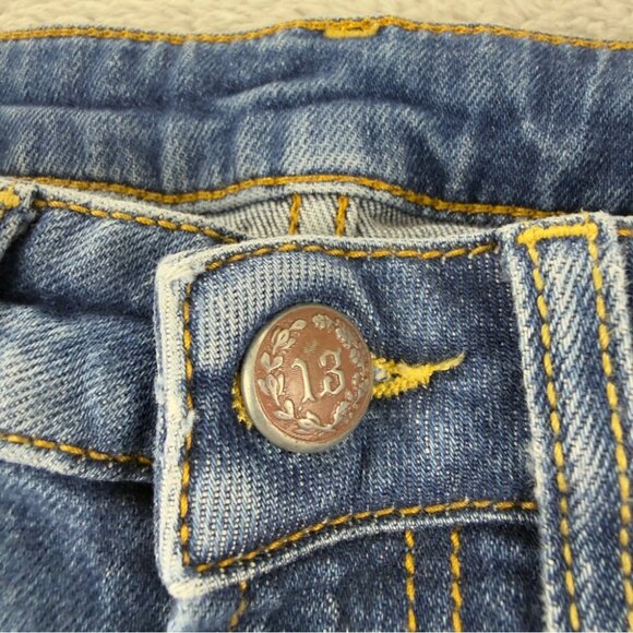 R13 Women's Size 24x28 Alison Skinny Light Blue Wash Zipper Fly Low Rise Denim - Picture 10 of 14